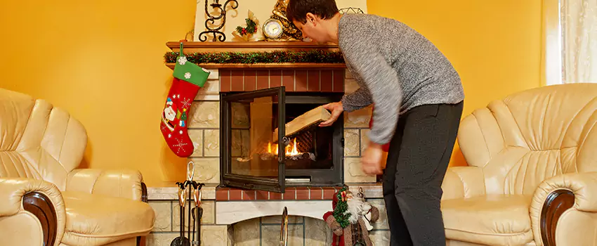Rusted Metal Fireplace Restoration in Pendleton, Oregon